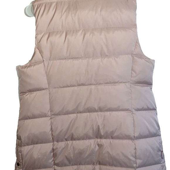 J Jill Down Filled Vest Women Medium Petite Pink Puffer Zip Vest - Picture 2 of 6